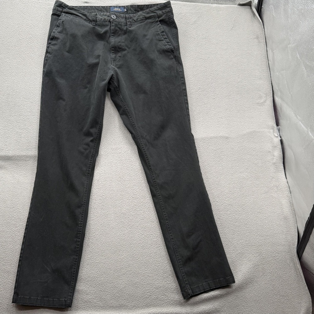 Roark Pants Mens 36x31 Black Chino Regular Fit Straight Leg Business Casual